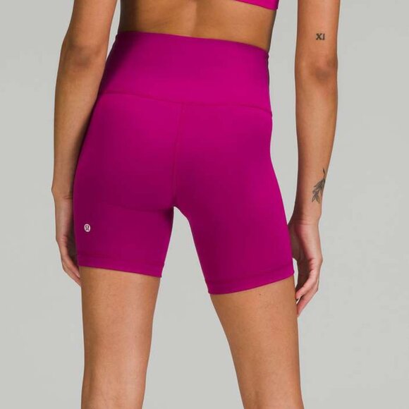 NEW Lululemon Wunder Train High-Rise Short 6" Magenta Purple size 6 - Picture 1 of 4
